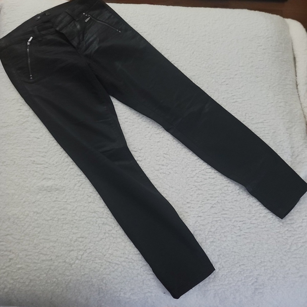 WHBM coated skinny jeans